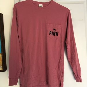 Pocket Long-Sleeved PINK Shirt